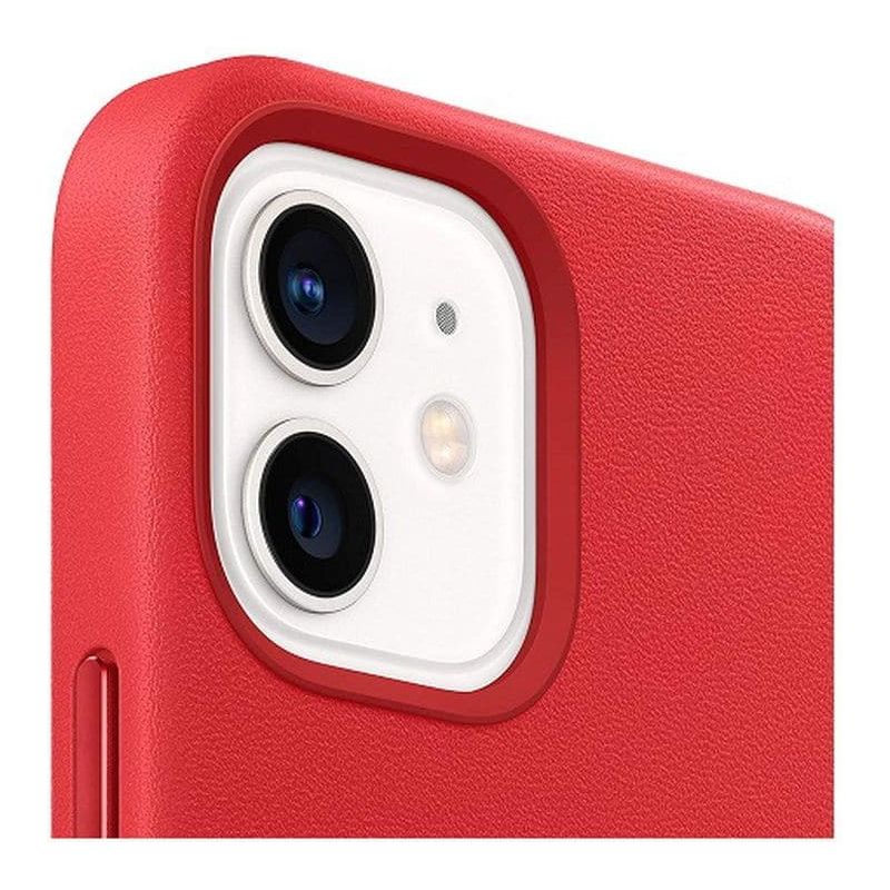 Apple Leather MagSafe Case - iPhone 12/12 Pro – MHKD3ZA/A Scarlett Red - 5